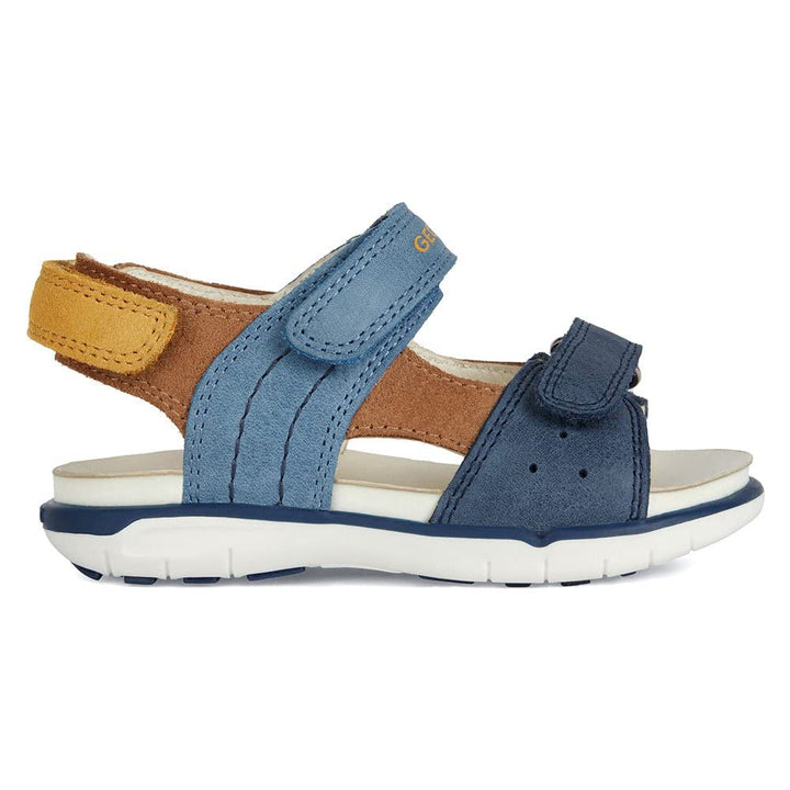 Geox Jungen B Delhi Boy Sandal 20 EU Blue Lt Brown, 20 EU Blue Lt Brown