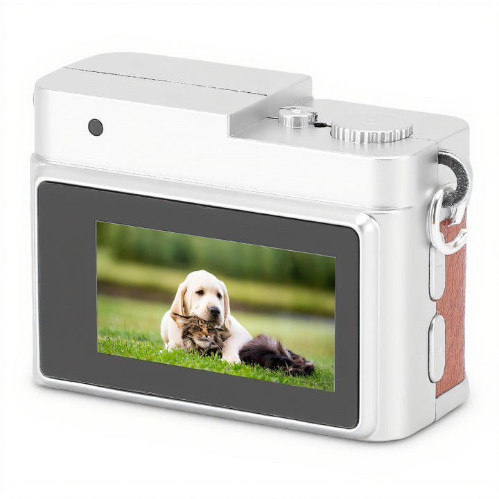 Dpofirs Kleine Retro -Digitalkamera, 1080p HD 128 GB Speichertasche Kamera Vintage -Stil, 0,96 Zoll