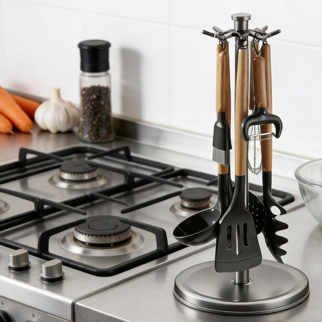 Generisch Drehbarer Utensilienhalter, Flexible Platzierung, 21,7 X 44,5cm, Grey, Organizer Für Kochu