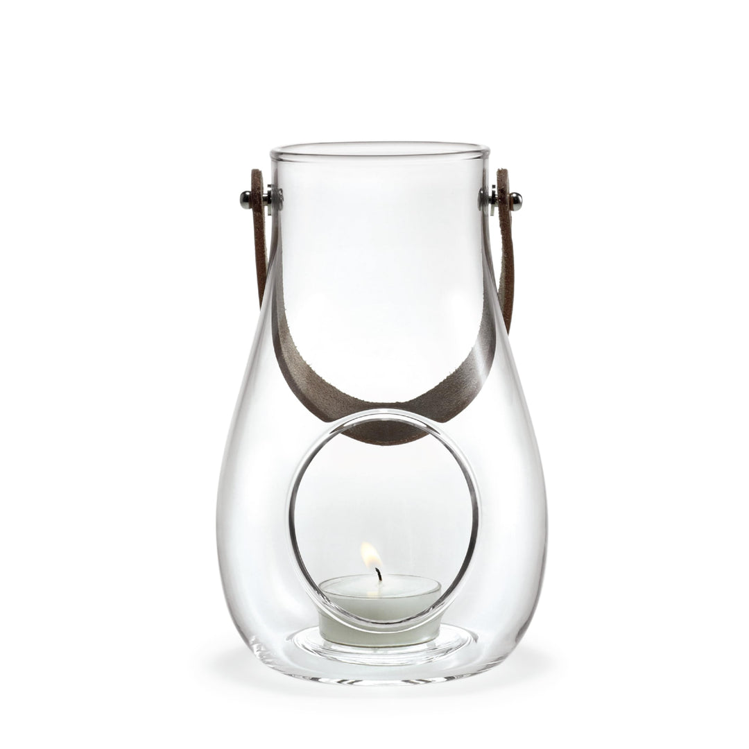 Holmegaard Laterne H16.5 cm Design with Light aus mundgeblasenem Glas, klar Klar H16,5 cm, Klar H16,