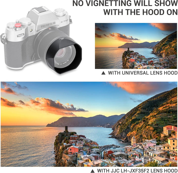 JJC Square Bajonett-Gegenlichtblende für Fujifilm Fujinon XF23mm f/2 R WR, XF35mm f/2 R WR, XC35mm f