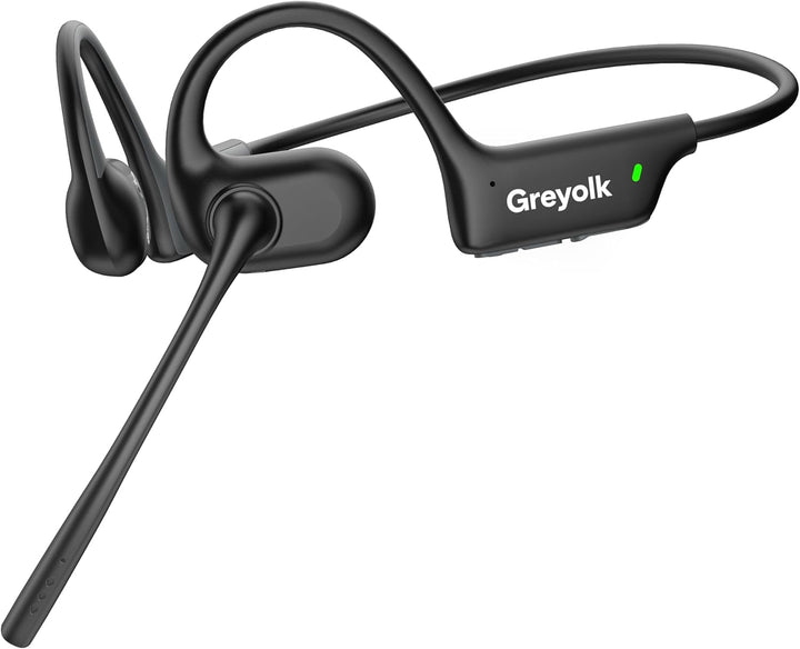 Bluetooth-Kopfhörer mit Mikrofon, offene Ohr Kopfhörer w/Geräuschdämpfungsmikrofon für Telefon PC Co