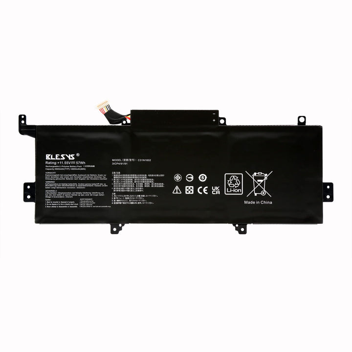BLESYS C31N1602 Akku 11,55V 57Wh für ASUS Zenbook UX330U UX330UA UX330UAK UX330UA-1A UX330UA-1B UX33