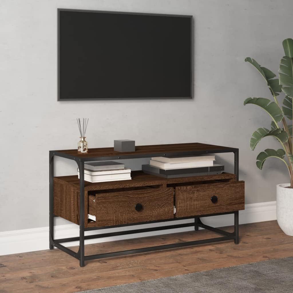 vidaXL TV Schrank, Fernsehschrank mit viel Stauraum, Lowboard für Fernseher Wohnzimmer, Fernsehtisch