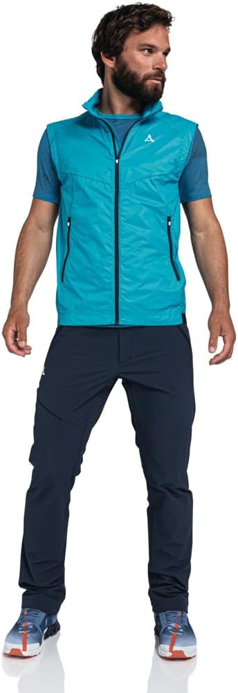 Schöffel Herren Bygstad Weste Outdoorweste Windweste 48 7820 - blau, 48 7820 - blau