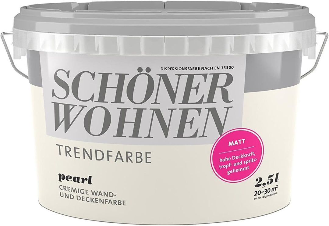 Schöner Wohnen 2,5 Liter Trendfarbe matt PEARL