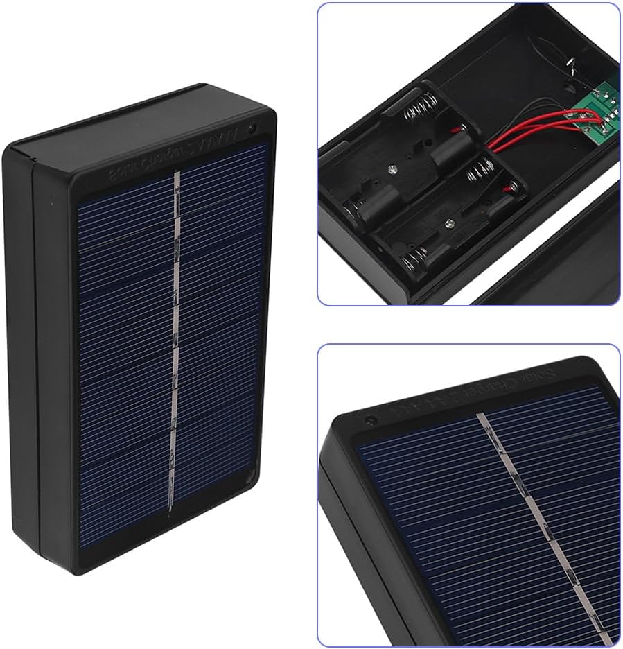 Solarladegerät, 1W 4V Tragbares Solarpanel Ladegerät PVC Polysilizium AA/AAA Solar Powerbank Wireles
