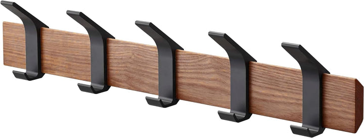 Wall coat rack - Rin - brown Schwarz, Schwarz