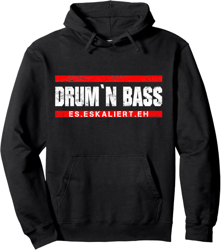 Drum And Bass Musik DnB Rave Drum & Bass Pullover Hoodie