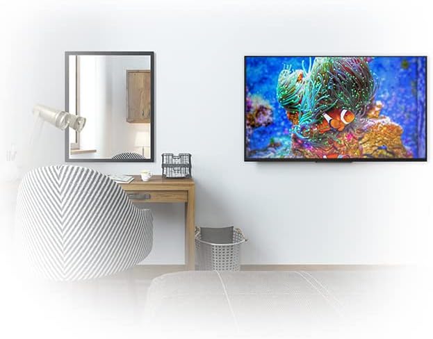 B-Tech BT8441/B Universal-Wandhalterung für Flachbildschirme mit seitlicher Anpassung, geeignet für