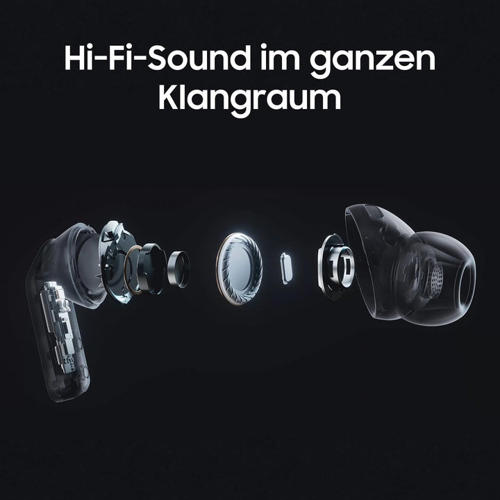 Samsung Galaxy Buds4 Pro, Kabellose Hi-Fi Bluetooth-Kopfhörer, 2-Wege-Lautsprecher, Geräuschunterdrü