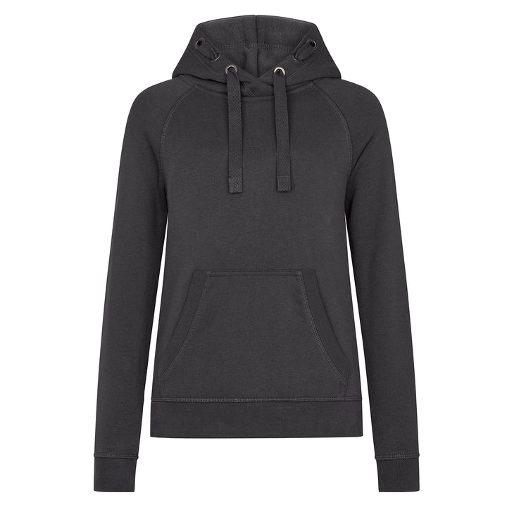 HRM Unisex Kid‘s Premium Raglan Hoody, dunkelgrau I Fair Trade Hoodie Kinder mit Kapuze, 320 g/m² I
