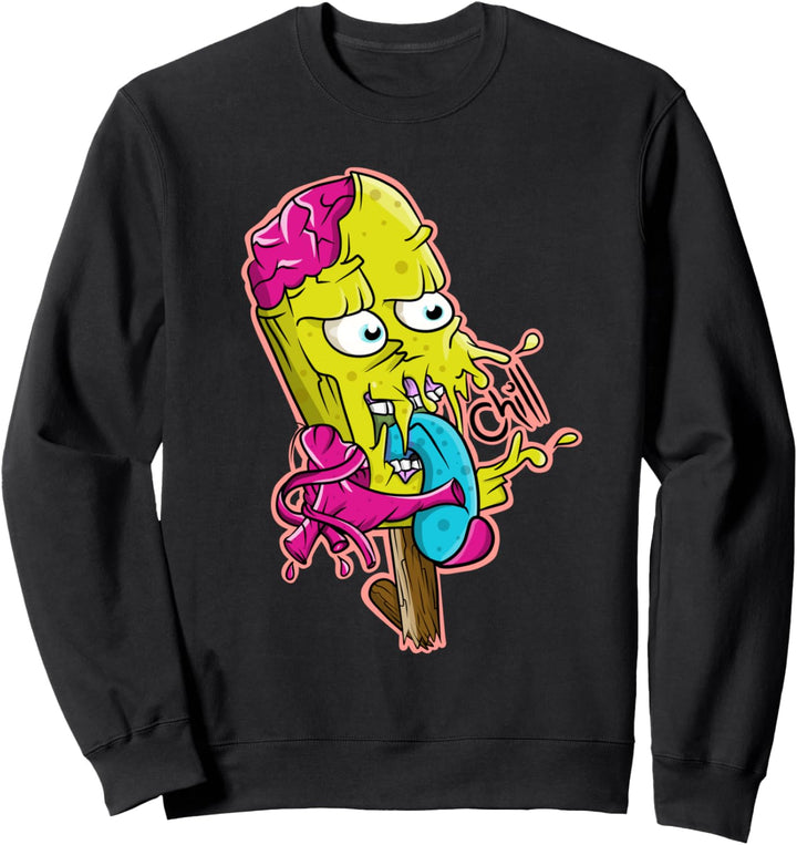 Ice Pop Lustiges wütendes Essen Sweatshirt