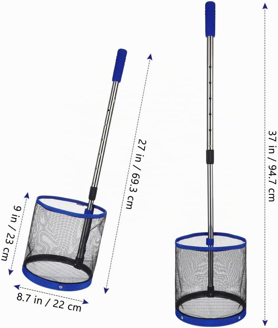 BESPORTBLE Tischtennisball Sammler Pongball Retriever Teleskopstange Behälter Organizer Leicht Tragb