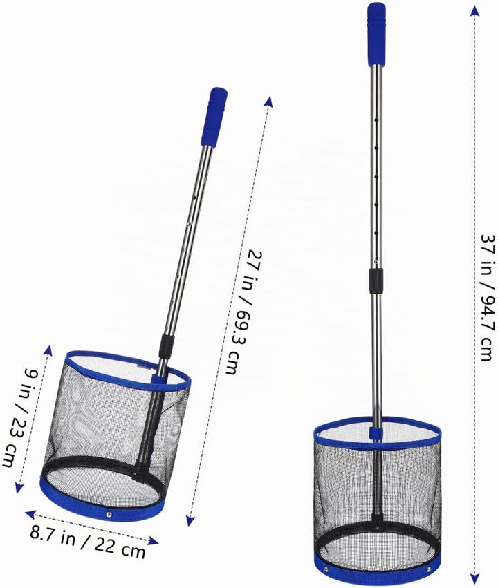 BESPORTBLE Tischtennisball Sammler Pongball Retriever Teleskopstange Behälter Organizer Leicht Tragb