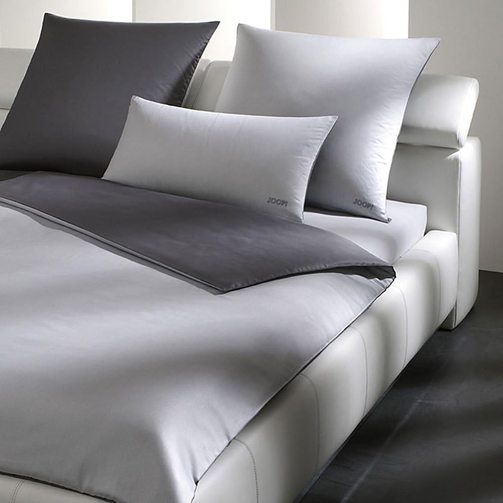 Joop! Bettwäsche Micro Pattern Silber 4040-9 1 Bettbezug 200 x 200 cm + 2 Kissenbezüge 70 x 90 cm