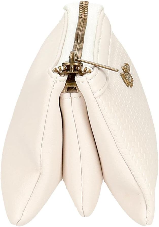 Pepe Jeans Lena Geldbörse drei Fächer weiss 17,5 x 9,5 x 2 cm Kunstleder Weiss dreifache Geldbörse,