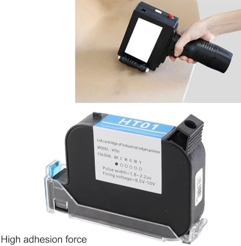 Keenso Tintenstrahldrucker, Tragbarer Handheld Drucker, 42ml Kapazität, Schnelltrocknend, Universell