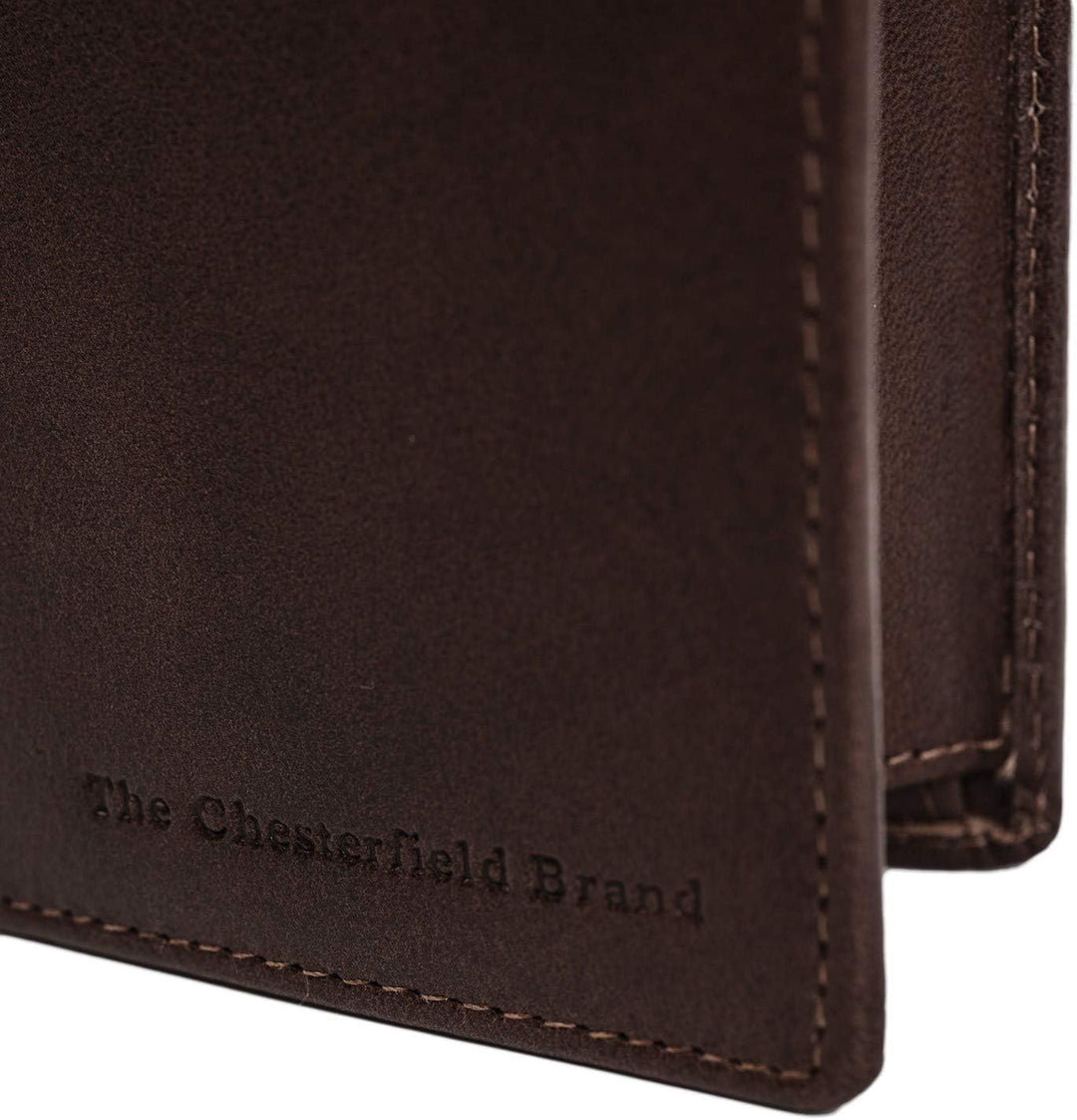 The Chesterfield Brand Leder Portemonnaie Braun Nilo RFID Safe