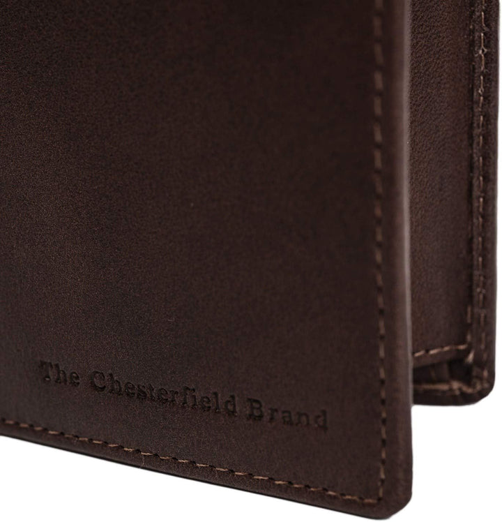 The Chesterfield Brand Leder Portemonnaie Braun Nilo RFID Safe