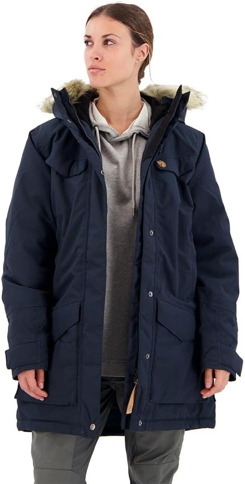 FJALLRAVEN Damen Nuuk Parka W XS Dunkelblau, XS Dunkelblau