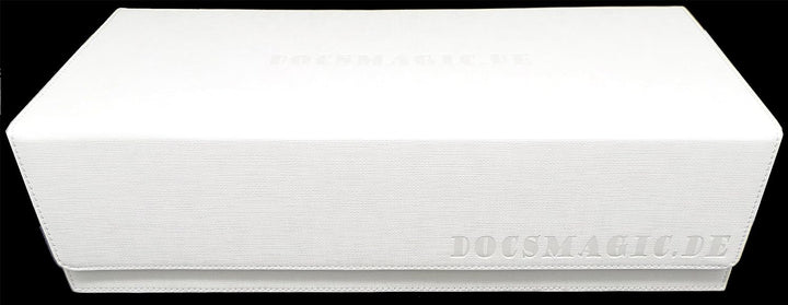 docsmagic.de Premium 2-Row Trading Card Storage Box White + Trays & Divider - MTG PKM YGO - Aufbewah
