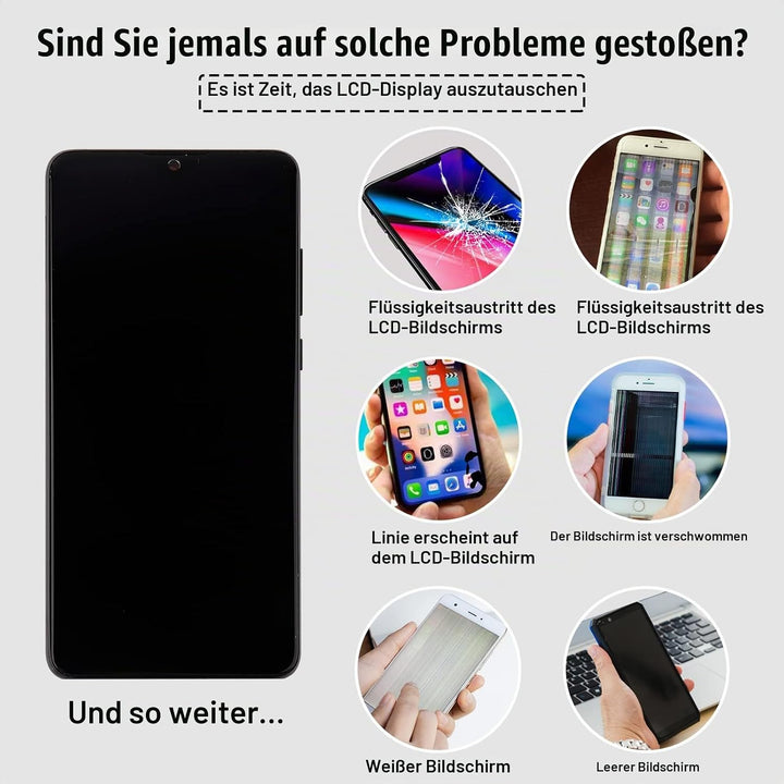 swark LCD Display Kompatibel mit Huawei P30 Lite Touchscreen Bildschirm Digitizer Assembly Glas + To
