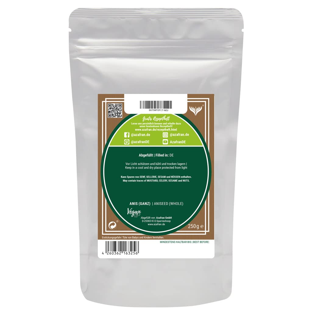 Azafran Anis ganz - Anissamen - Ideal auch als Anistee 1kg