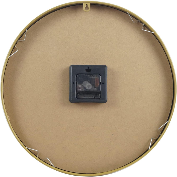 Rebecca Mobili Wanduhr, Moderne Wanduhren, MDF, Metall, Glas, Rund, Für Küche und Wohnzimmer. Durchm