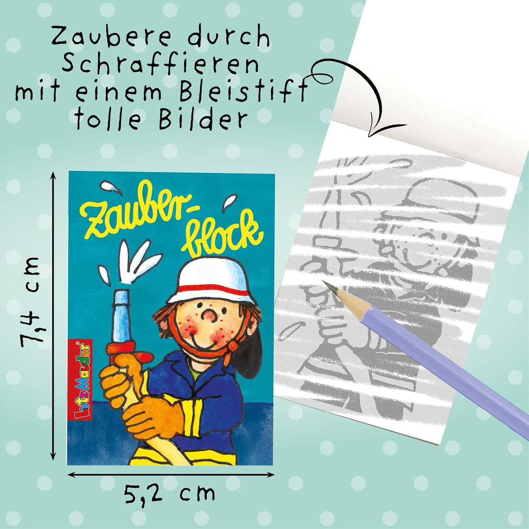 Lutz Mauder 16 Zauberblöckchen im Set (A8-7,5x5,2cm) - 16 Motive