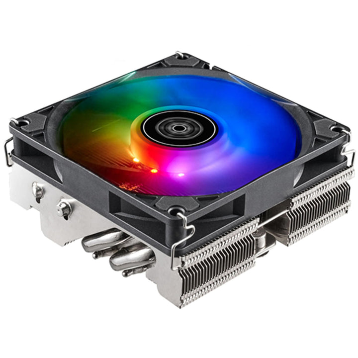 SILVERSTONE Technology SST-HYH90-ARGB - Hydrogon H90 Horizontaler CPU-Kühler mit 4 Wärmerohren und 9