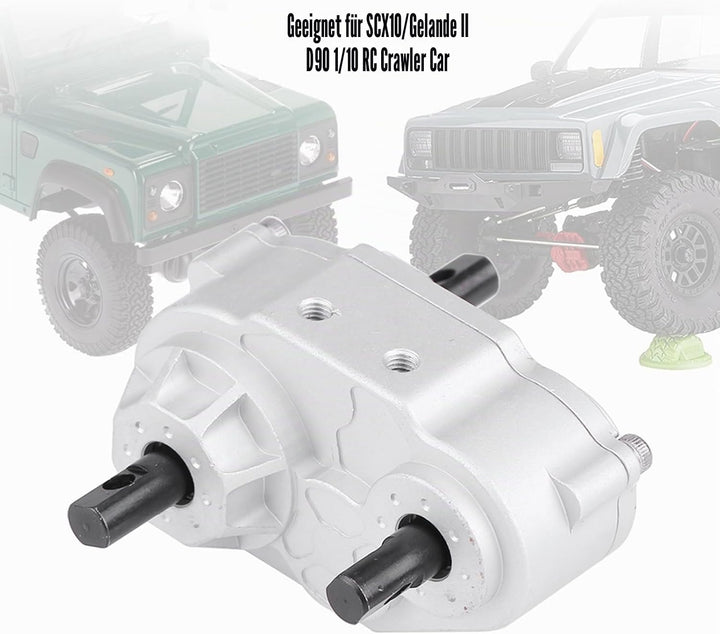 Dioche RC Verteilergetriebe, Modellfahrzeugzubehör, Metall Verteilergetriebe für SCX10 / Gelande II