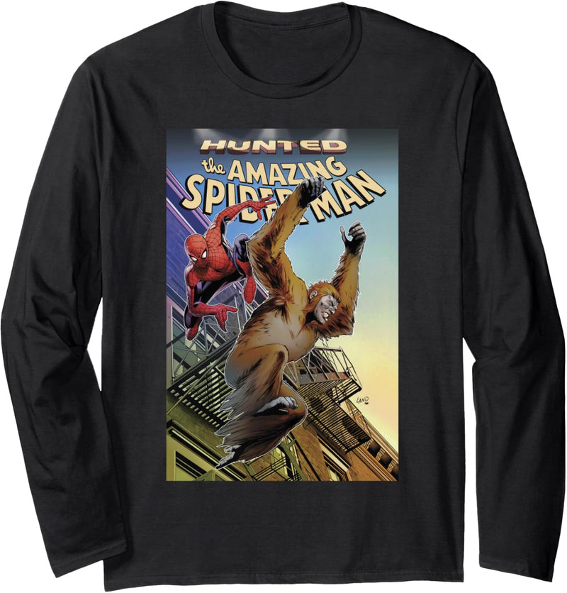 Marvel The Amazing Spider-Man Hunted Comic Cover Langarmshirt