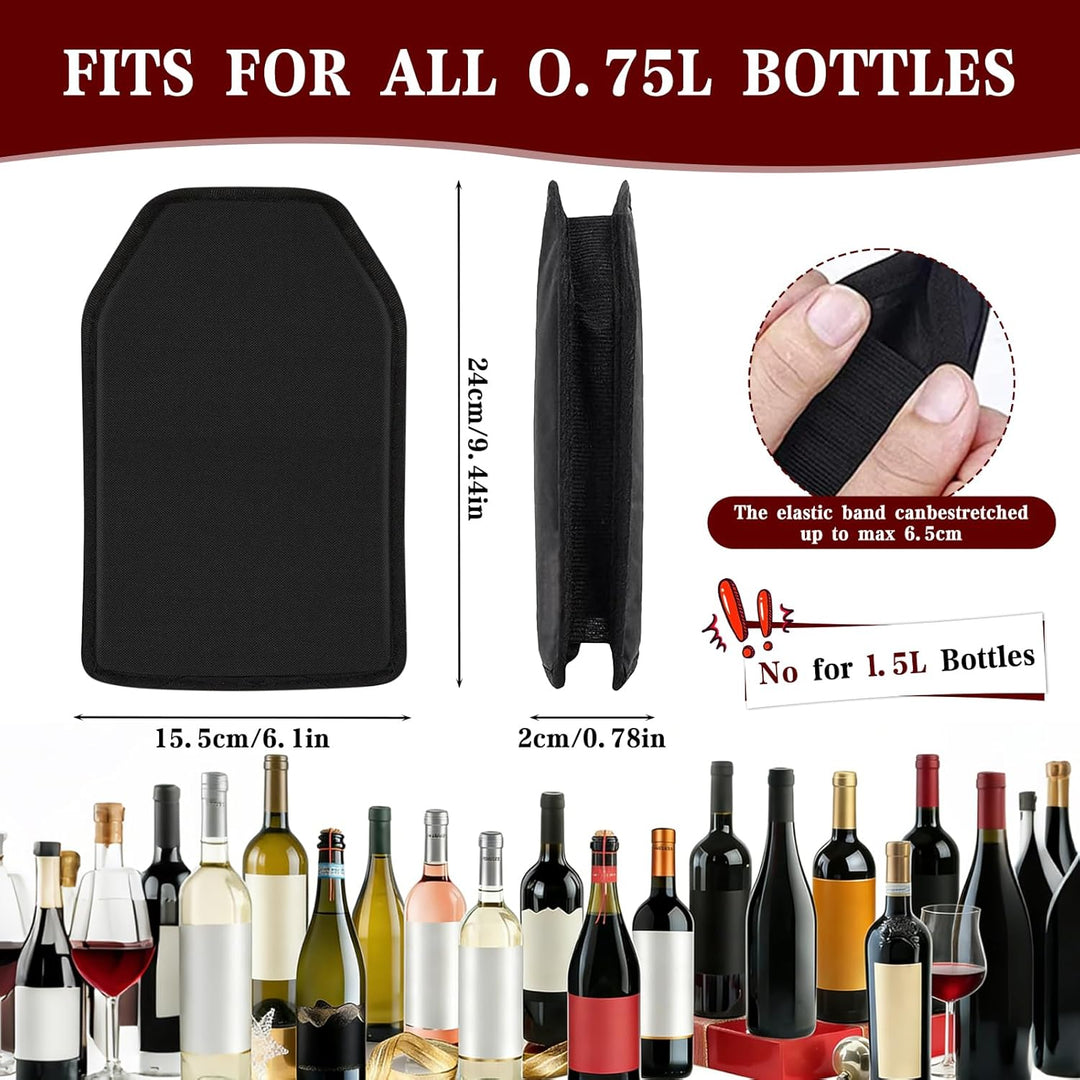 Weinkühler Manschette, 2 Stück Kühlmanschette Wein Wiederverwendbarer Weinflaschenkühler Manschette