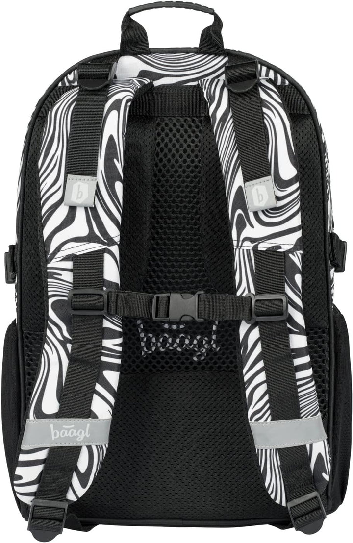 Baagl Schulrucksack Set Mädchen 3 Teilig, Schultasche für Grundschule Volksschule, Grundschule Ranze