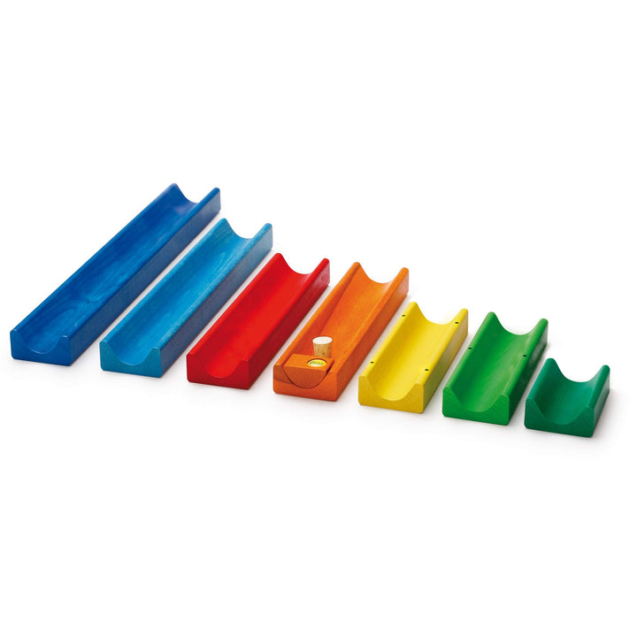 Erzi 43232 Wasser- und Murmelstrasse aus Holz, Kreativität, für drinnen und draussen für den Sandkas