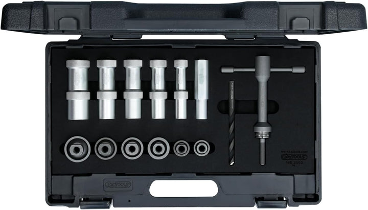 KS Tools 140.2550 Lochstanzen-Satz für PDC-Sensoren, 20-tlg