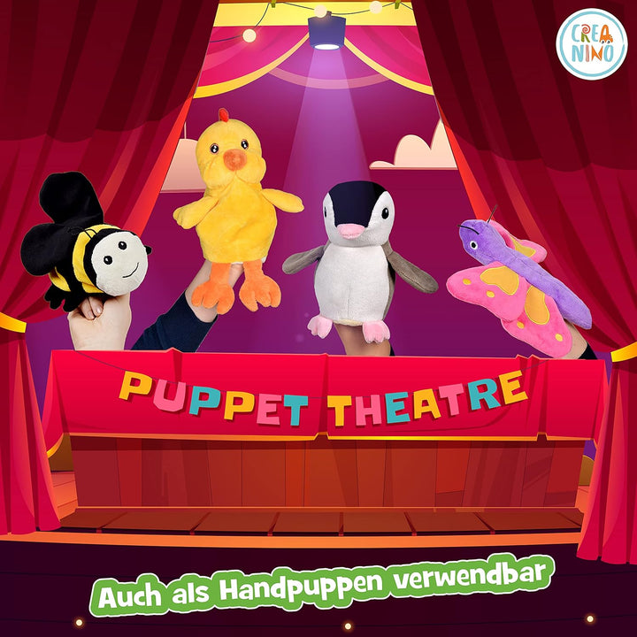 2 in 1 Plüschtier zum Wenden | Küken Kuscheltier | Wende Kuscheltier | Handpuppe | Handpuppen Tiere