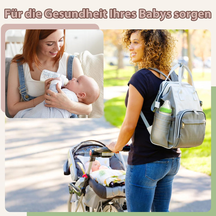 Tragbarer Flaschenwärmer Baby, Flaschenwärmer Baby Unterwegs mit LCD-Display, USB-Aufladung, 6 Einst