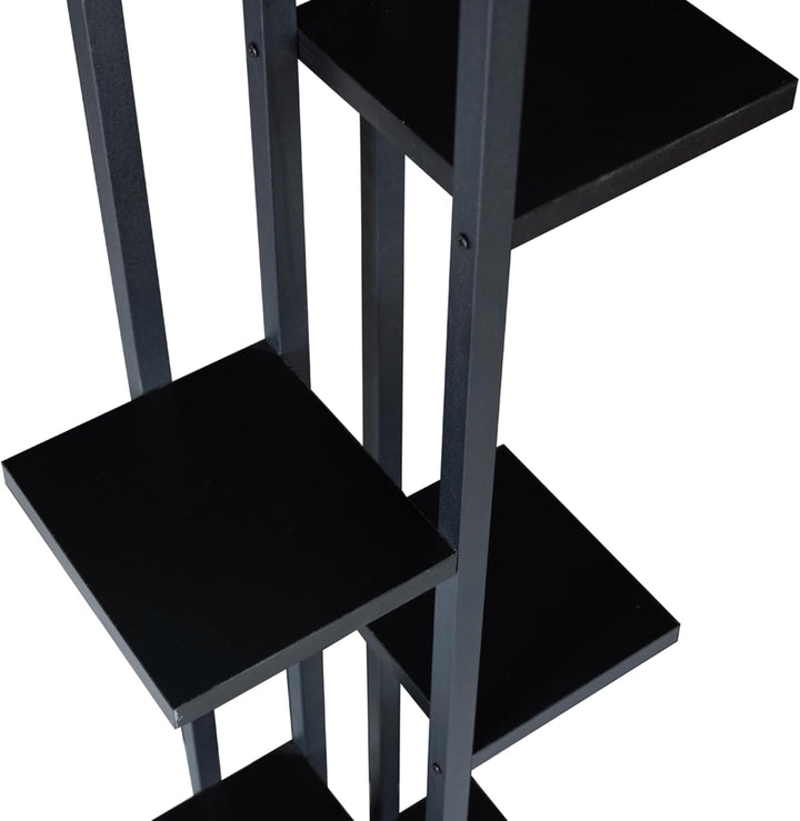 [en.casa] Blumenständer Tohmajärvi 6 Ebenen Blumenregal 120 x 34 x 21 cm Pflanzenständer Indoor Pfla