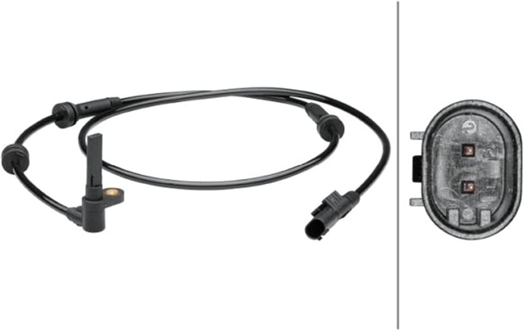 HELLA 6PU 012 679-131 Sensor, Raddrehzahl - 2-polig - vorne - Gesamtlänge: 1130mm