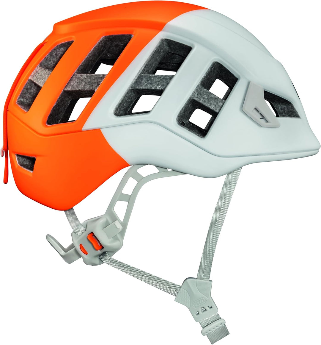 PETZL Unisex – Erwachsene Meteor Helm S/M (48-58 cm) weiss / orange, S/M (48-58 cm) weiss / orange