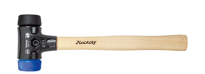 Wiha Safety Schonhammer / Hammer mit Härtegrad 1 - blau, schwarz / Kunststoffhammer rund, Gewicht 11