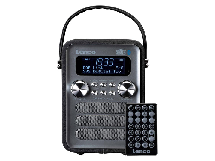 Lenco PDR-051 Tragbares DAB+ Retro Radio - PLL FM Radio mit Bluetooth - Integrierter Akku - 1800mAh