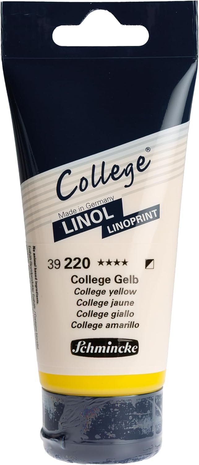 Schmincke College Linol, Linoldruckset mit 5 x 75 ml Tuben, 84 005 097