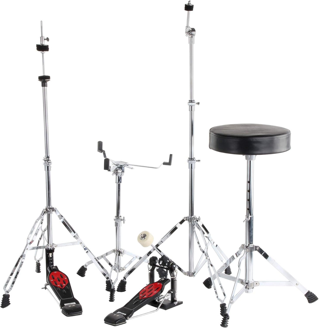 XDrum Semi 22" Standard Schlagzeug Midnight Black - 22" BD, 12" TT, 13" TT, 16" FT, 14" SD - inkl. S
