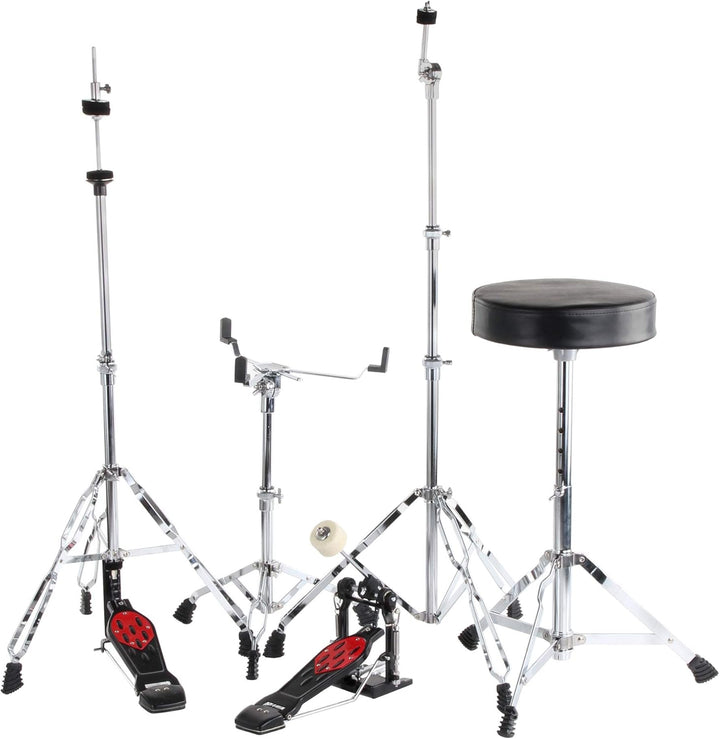 XDrum Semi 22" Standard Schlagzeug Midnight Black - 22" BD, 12" TT, 13" TT, 16" FT, 14" SD - inkl. S