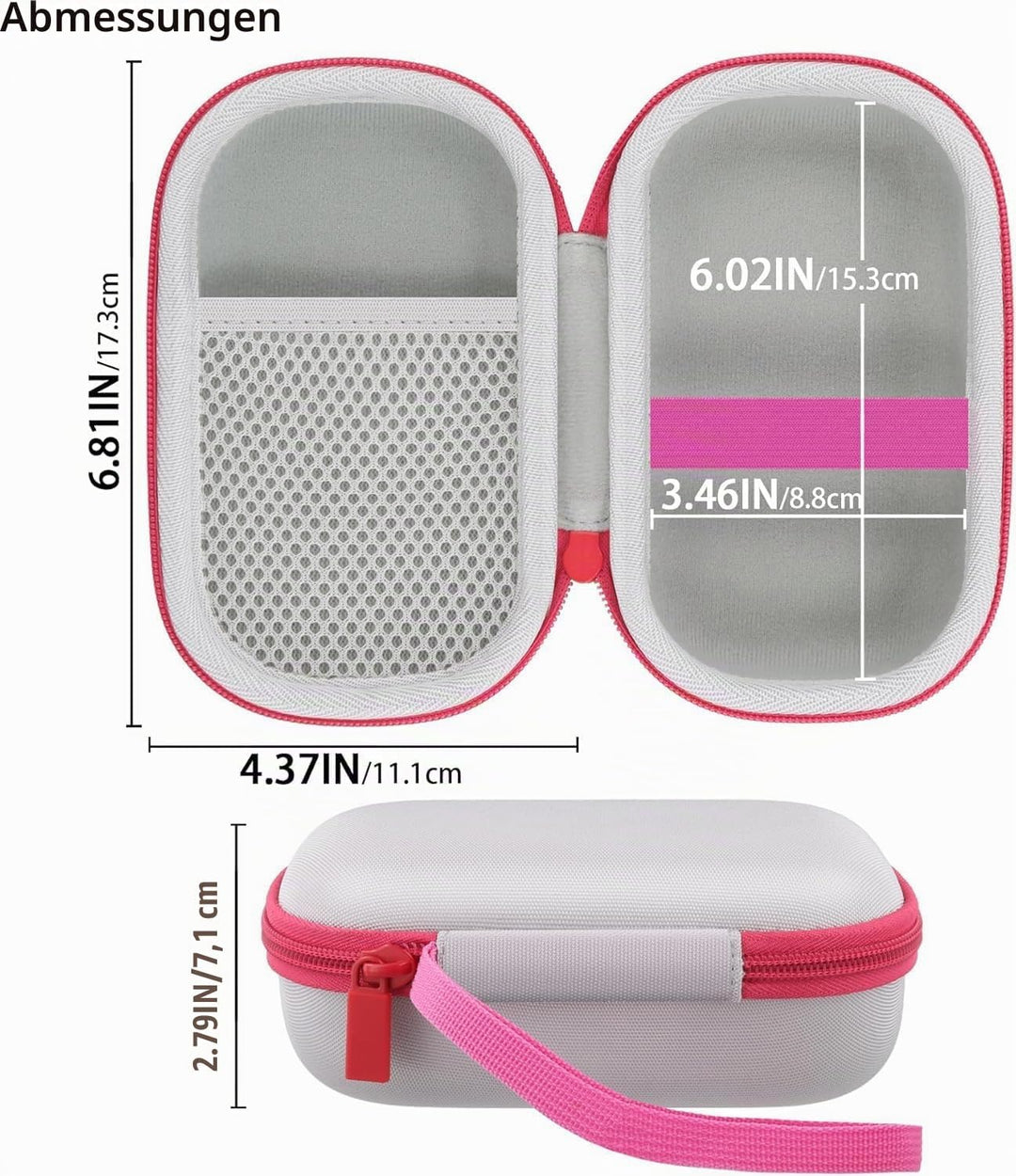 co2CREA case Hart Reise schutzhülle Etui Tasche für Anker Soundcore Select 4 Go Bluetooth Lautsprech