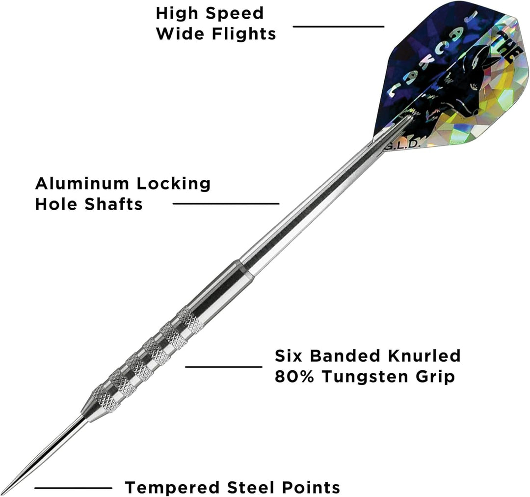Viper Jackal Dartpfeile mit 80% Wolframstahlspitze 21 g, 21 g