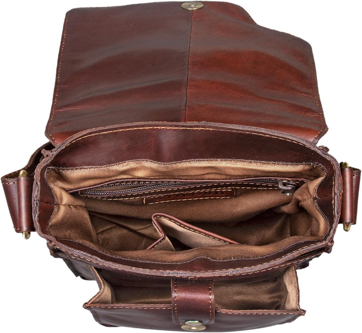STILORD 'Pete' Umhängetasche Leder klein Männer Schultertasche Vintage Messenger Bag Herren 8,4 Zoll